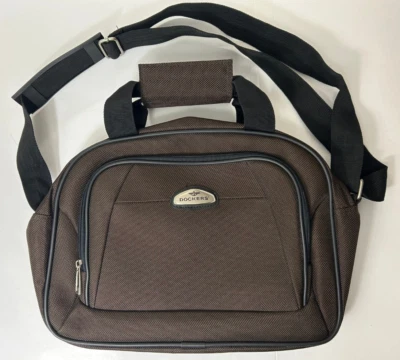 Bolso de fin de semana Dockers tamaño mediano de lona para llevar durante la noche equipaje marrón Excelle Foto 1 de 4