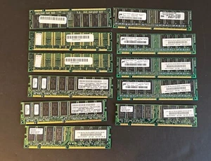Vintage IBM 128 MB Assorted Memory Boards, 11 Different, Ex Condition Untested - Picture 1 of 3