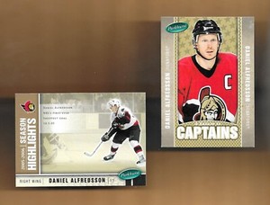 BOTH! 2005-06 Parkhurst CAPTAINS/SEASON HIGHLIGHTS DANEIL ALFREDSSON OTTAWA