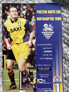 Preston North End v Northampton Town 13/04/96 ( Division Three ) - Picture 1 of 2