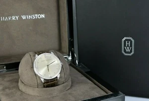 $21,200 Retail Unisex 39mm Harry Winston Midnight 18K White Gold Diamond Watch - Picture 1 of 10