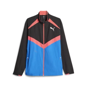 PUMA Run Ultraweave Full Zip Jacket Mens Black, Blue Casual Athletic Outerwear 5 - Picture 1 of 2