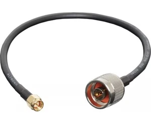 SMA Male to N Male -low loss Mil-Spec ML RG58 Coaxial Patch Lead Cable 300mm - Picture 1 of 2