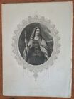 Beautiful lady: Rich and Rare. Tallis steel engraved print, 1840s.