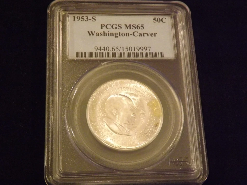 1953 S    50 C         Washington Carver       PCGS   MS 65 - Image 1 of 2