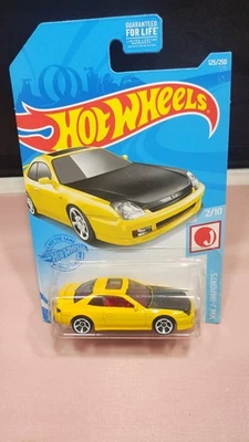 Blister amarillo fundido a presión escala 1:64 Hot Wheels '98 Honda Prelude J-Imports dañado Foto 1 de 2