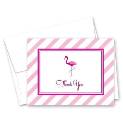 50 tarjetas de agradecimiento Hot Pink Flamingo Foto 1 de 3