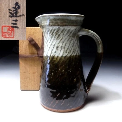 WF29 Japanese Pitcher pot by Great National Human Treasure, Tatsuzo Shimaoka - Image 1 of 4