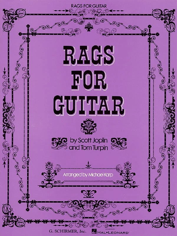 Scott Joplin Rags for Guitar Solo Ragtime Jazz Sheet Music G Schirmer Book - Image 1 of 1
