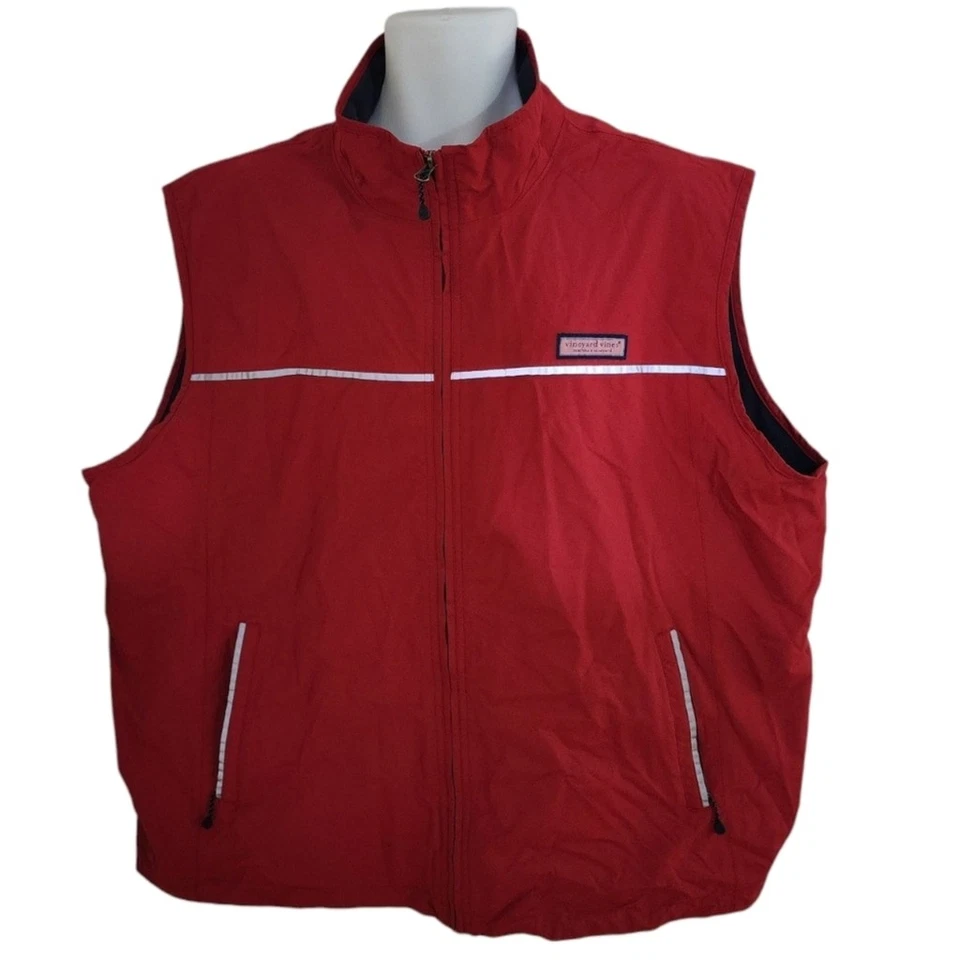 Vineyard Vines Nor'easter Fleece Lined Reflective Nylon Vest Outerwear - Men's - Image 1 of 4