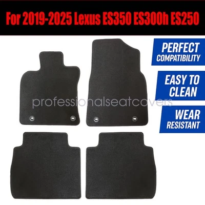 For 2019 2020 2021 2022 2023 2024 2025 Lexus ES350 300h Floor Mats Carpet Velour - Image 1 of 4