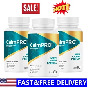 1-3er Pack CalmPro 5 Nerven Beruhigende Unterstützung Formel Calm Pro 5 (60 Kapseln) - Bild 1 von 17