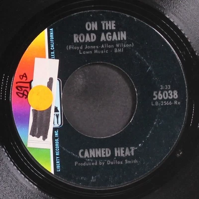 CANNED HEAT: on the road again / boogie music LIBERTY 7" Single 45 RPM - Image 1 of 2