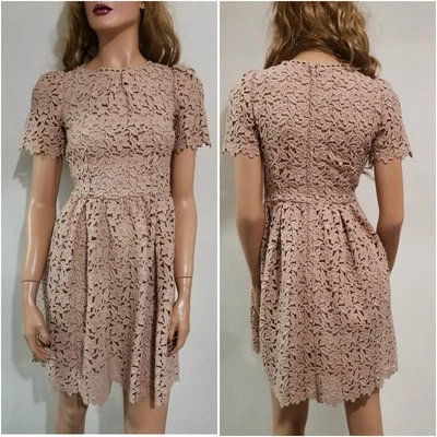 🆓US🛃 Vestido Dolce&Gabbana crochet beige IT 36 XS Foto 1 de 4