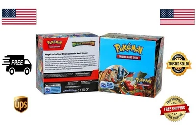 POKEMON MEGA EVOLUTION BOOSTER BOX NEW SEALD FREE-SHIPPING CHINA MADE - Image 1 of 4