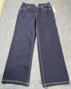 Juicy Couture Jeans 11/30 "Lunita" Y2K High Rise Wide Leg Relaxed Bedazzled NEW - Picture 1 of 7