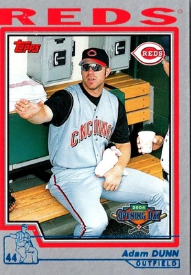 2004 Topps Opening Day Adam Dunn #76 Cincinnati Reds Baseball Card - Image 1 of 2