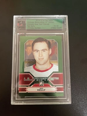 2012-13 ITG Ultimate Memorabilia 12th Edition Emerald /60 Red Kelly HOF - Image 1 of 2