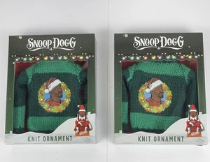 Snoop On The Stoop Snoop Dogg Novelty Knit Ornament Sweater Fits Elf SANTA SNOOP - Picture 1 of 5