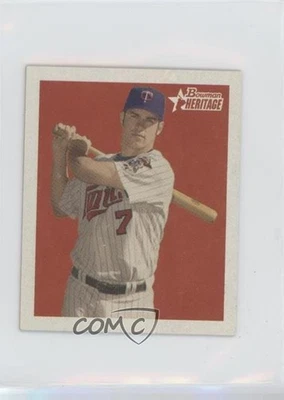 2006 Bowman Heritage Mini Joe Mauer #261 HOF - Image 1 of 2