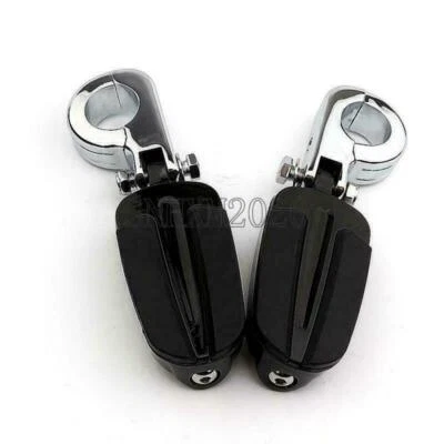 Abrazaderas de montaje de clavijas de pie de carretera de 1-1/4" para Harley-Davidson Heritage Springer FLST Foto 1 de 4