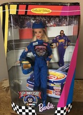 50th anniversary nascar barbie doll worth
