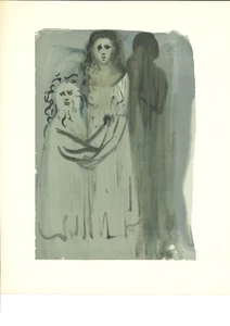 DALI DRUCK/wTEXT - Fegefeuer 16 ""Der Rauch der Jähzornigkeit"" GÖTTLICHE KOMÖDIE - Bild 1 von 3
