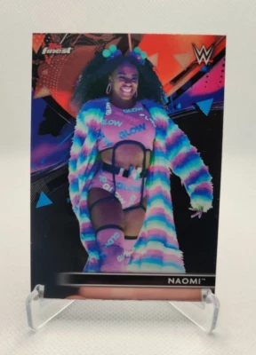 2021 Topps Finest WWE #25 Naomi wrestling card - Image 1 of 2