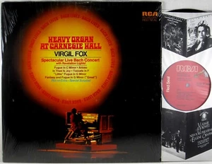RCA RED SEAL 1973 Bach HEAVY ORGAN CARNEGIE HALL Virgil Fox SHRINK ARL1-0081 NM - Picture 1 of 4