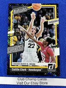 2024 #H6 Panini-Caitlin Clark Kollektion Highlights metallisiert Iowa Falkeyes - Bild 1 von 2