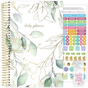 Bloom Daily Planners Planificador de Cubierta Suave Sin Fecha, 5.5" x 8.25", Eucalipto - Imagen 1 de 15