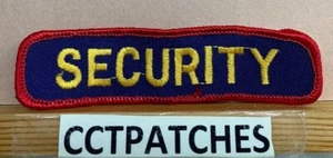 SECURITY POLICE TAG OR TAB BLUE/RED PATCH - Picture 1 of 2