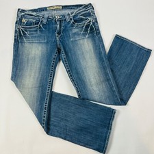 Big Star Sweet Boot Ultra Low Rise Womens Jeans Size 30S Stretch Medium Wash