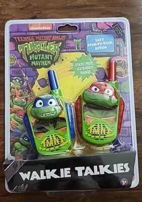Teenage Mutant Ninja Turtles Mutant Mayhem Walkie Talkies eKids Nickelodeon - Image 1 of 2