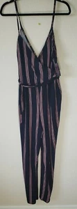 No Boundaries  Striped  Jumpsuit  size Xxl Spaghetti Straps NWT - Picture 1 of 5