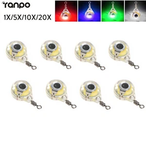 1X 20X Señuelo de Pesca LED Luz Nocturna Suministros Profundos Mini Gota en Forma de Ojo Bajo el Agua - Imagen 1 de 20