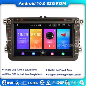 Android 10 DAB+Navi Autoradio Navi Für VW Passat Golf 5 6 Jetta Tiguan Eos Polo - Bild 1 von 14