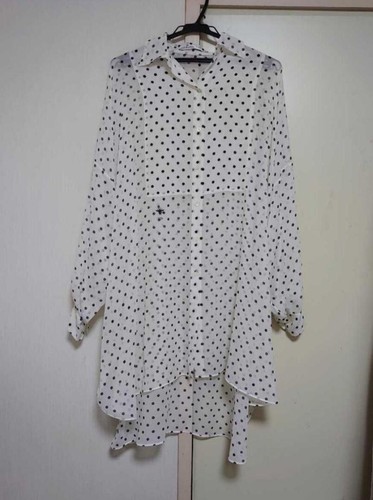 Christian Dior abito donna a pois ape taglia 38 seta bianco 8E21508A1680