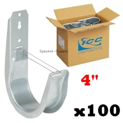 ICC 100 Pack 4" J-Hook Wall Ceiling Mount Route Network Cable Lot ICCMSJHK55 - Image 1 of 4