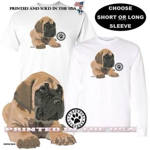Camiseta Gráfica Puppies Rule Bullmastiff Mastín Raza Perro Raza Pura Logotipo Serie - Imagen 1 de 4