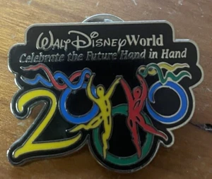 Walt Disney Wort Sammler Pin Celebrate the Future Hand in Hand - Bild 1 von 3