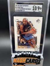 1999-00 UD SP Authentic 22 Grant Hill Auto 1/5 2013/14 Auth. buyback SGC 10/9