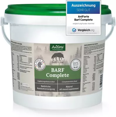 AniForte Barf Complete  1kg für Hunde, hochwertiger natürlicher Rohutter Zusatz - Bild 1 von 4