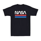 NASA Worm Logo 60s 70s Vintage NASA Gift Novelty Men's Short Sleeve T-Shirt Tee