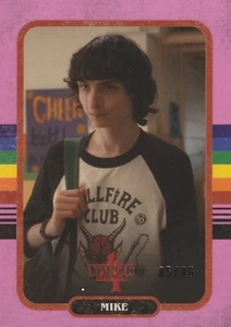 Topps Stranger Things Season Four 4 Pink Parallel Base Card 17 Mike /86 - Picture 1 of 1