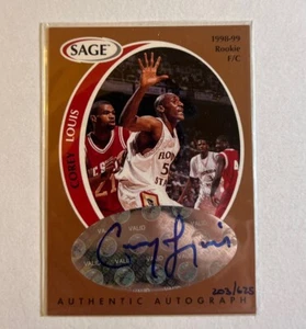 1998 SAGE Authentic Auto Bronze /625 Corey Louis #A25 Florida State Seminoles - Picture 1 of 2