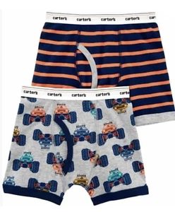 Carter’s Underwear For Boys Boxer Briefs 2 Pack Size 6/7 New - Picture 1 of 3