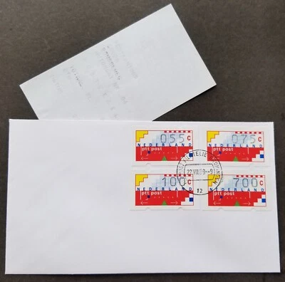 [SJ] Holland Machine Frama Label 1989 Netherlands (ATM stamp FDC) - Image 1 of 4