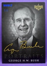 Decision Vault 2016 Candidate Portraits George H W Bush BLUE FOIL PARALLEL # 2/2