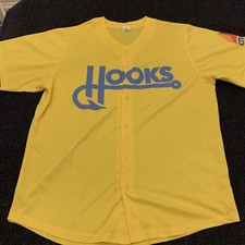 Corpus Christi Hooks Adult Size Large Baseball Jersey Yellow/Blue